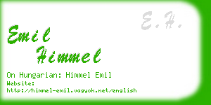 emil himmel business card